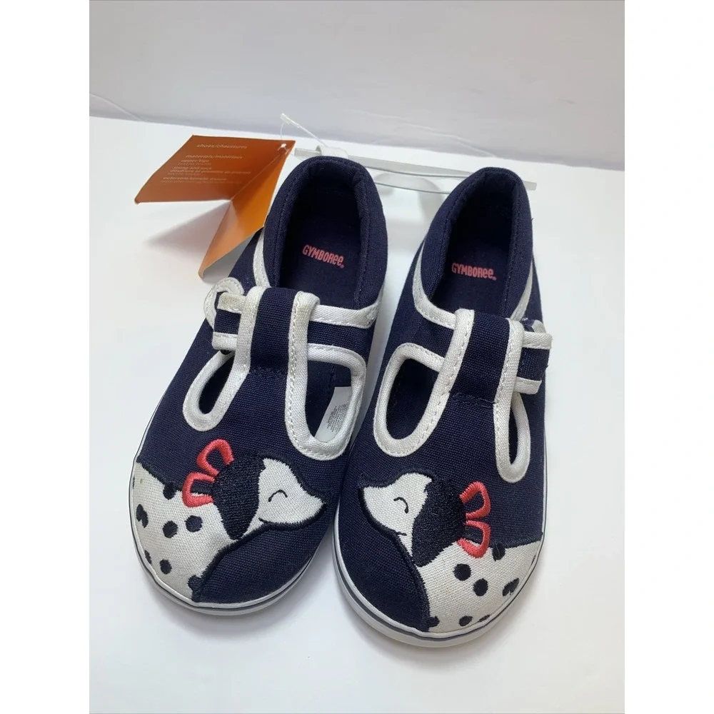 Gymboree Best in Show Navy‎ Blue Canvas Puppy Dog Shoes Size 10 Toddler
